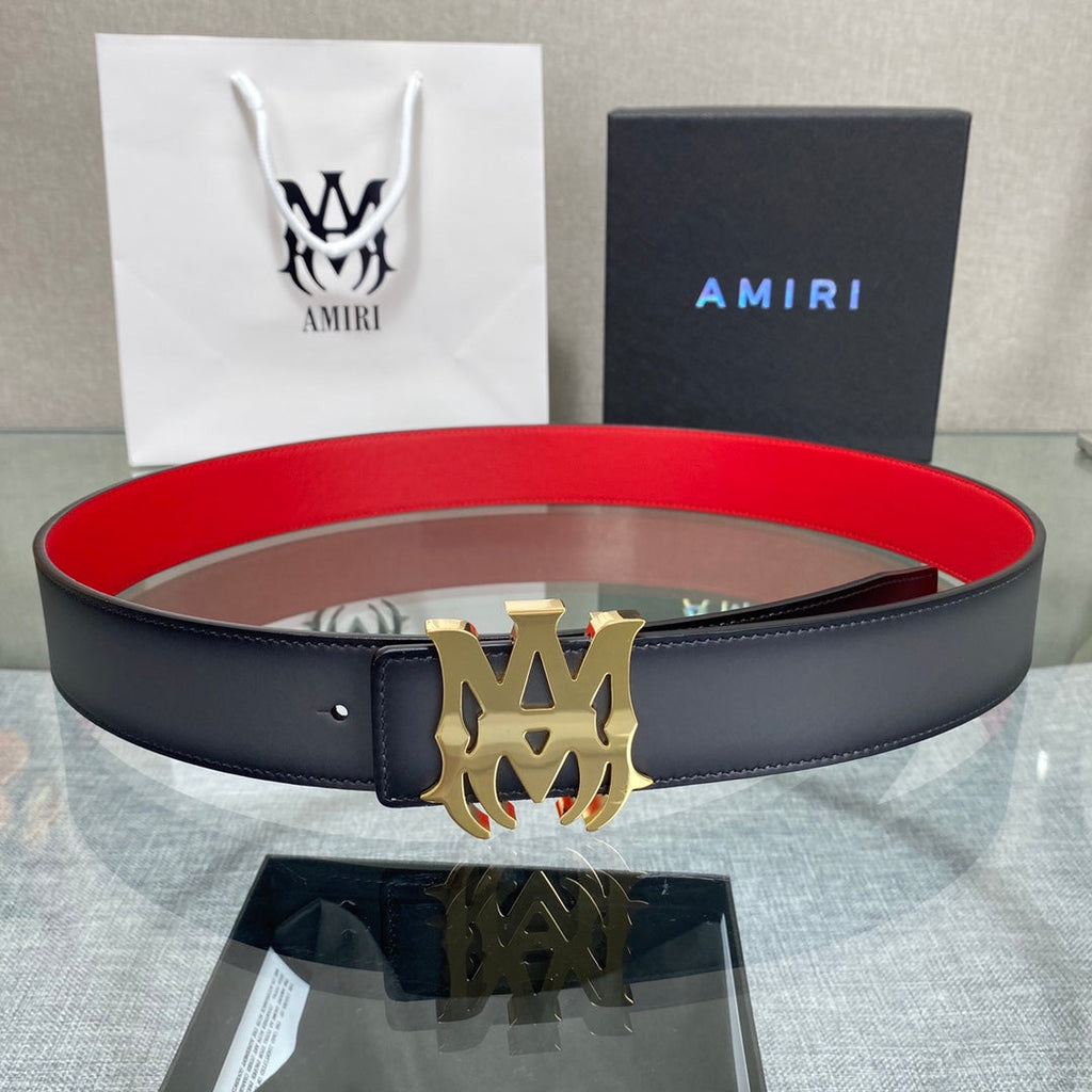 AURAmiri MA QUAD LEATHER 4CM BELT
