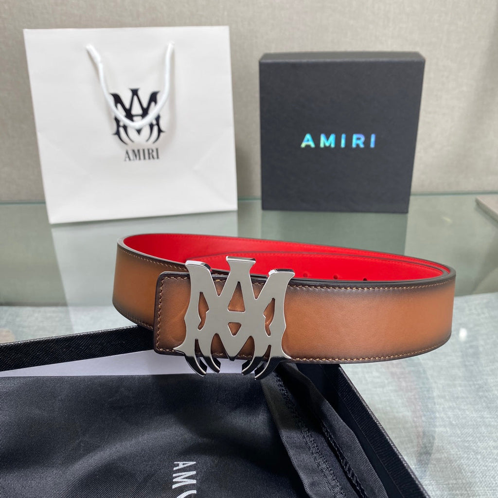 AURAmiri MA QUAD LEATHER 4CM BELT