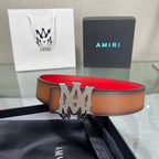 AURAmiri MA QUAD LEATHER 4CM BELT