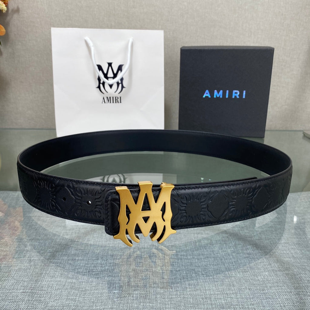 AURAmiri MA QUAD LEATHER 4CM BELT