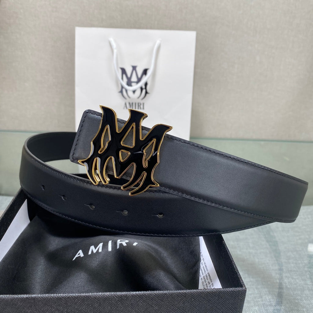 AURAmiri MA QUAD LEATHER 4CM BELT