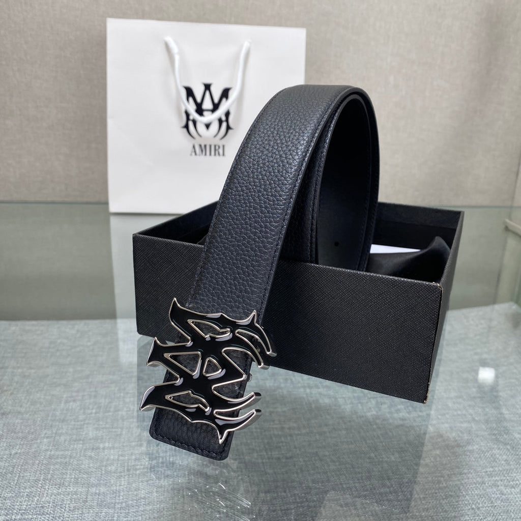 AURAmiri MA QUAD LEATHER 4CM BELT