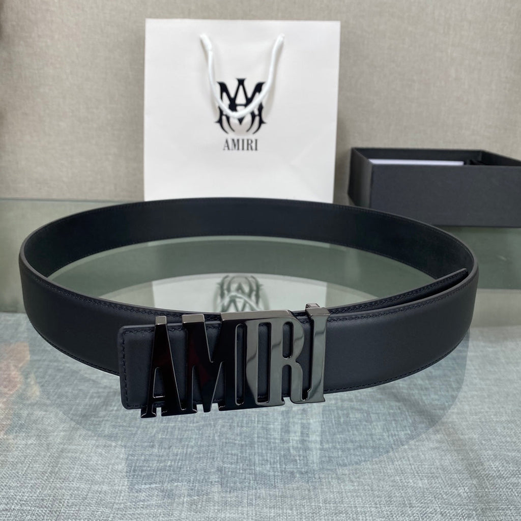 AURAmiri MA QUAD LEATHER 4CM BELT