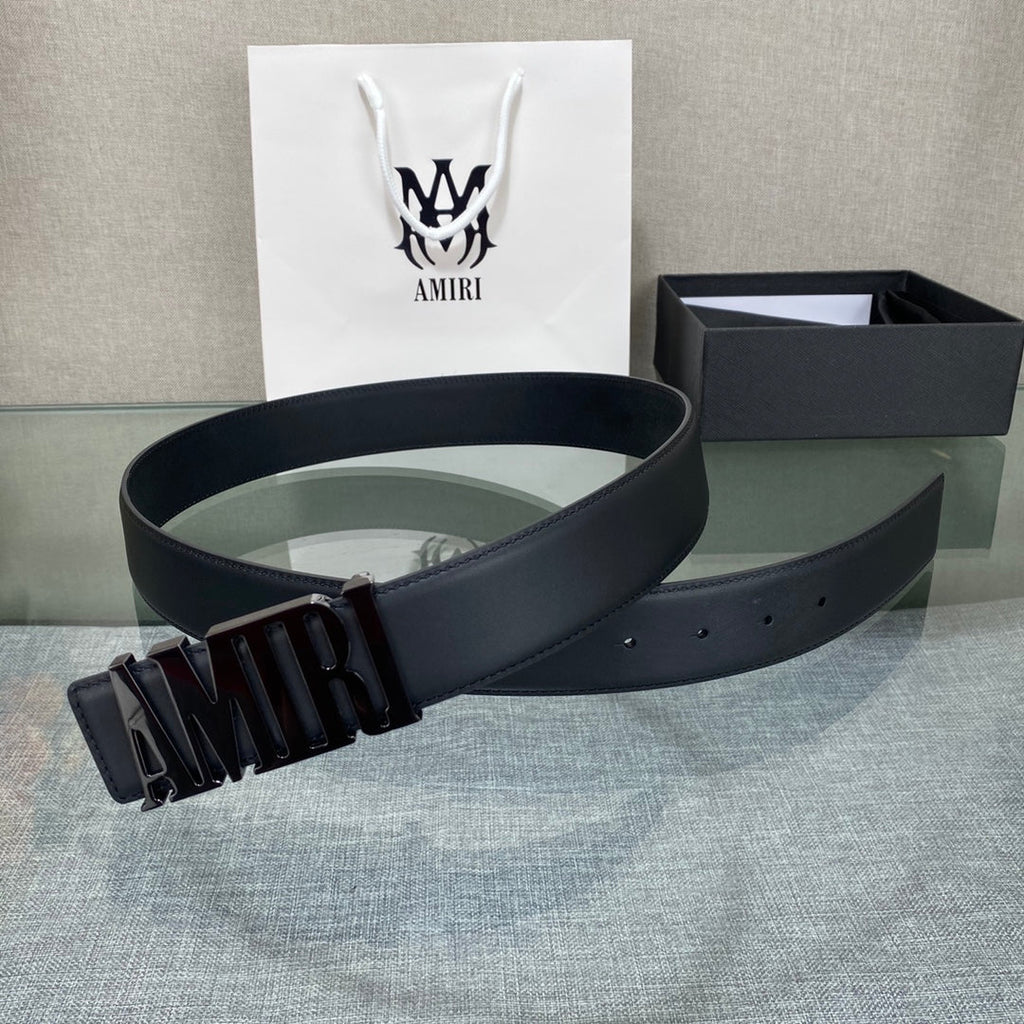 AURAmiri MA QUAD LEATHER 4CM BELT
