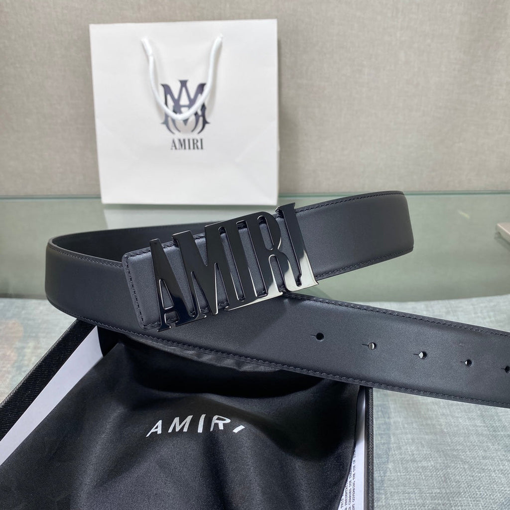 AURAmiri MA QUAD LEATHER 4CM BELT