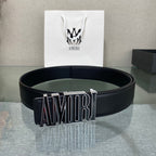 AURAmiri MA QUAD LEATHER 4CM BELT