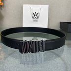 AURAmiri MA QUAD LEATHER 4CM BELT