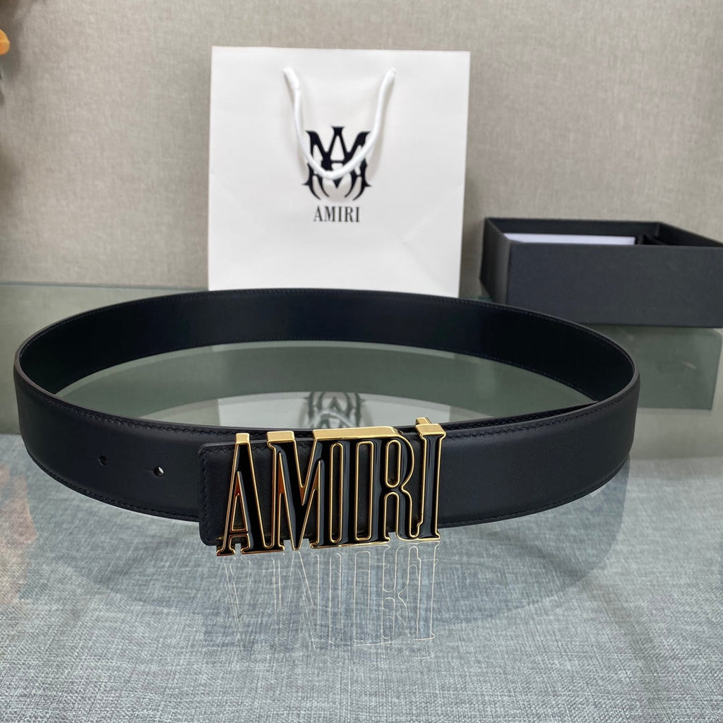 AURAmiri MA QUAD LEATHER 4CM BELT