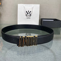 AURAmiri MA QUAD LEATHER 4CM BELT