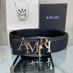 AURAmiri MA QUAD LEATHER 4CM BELT
