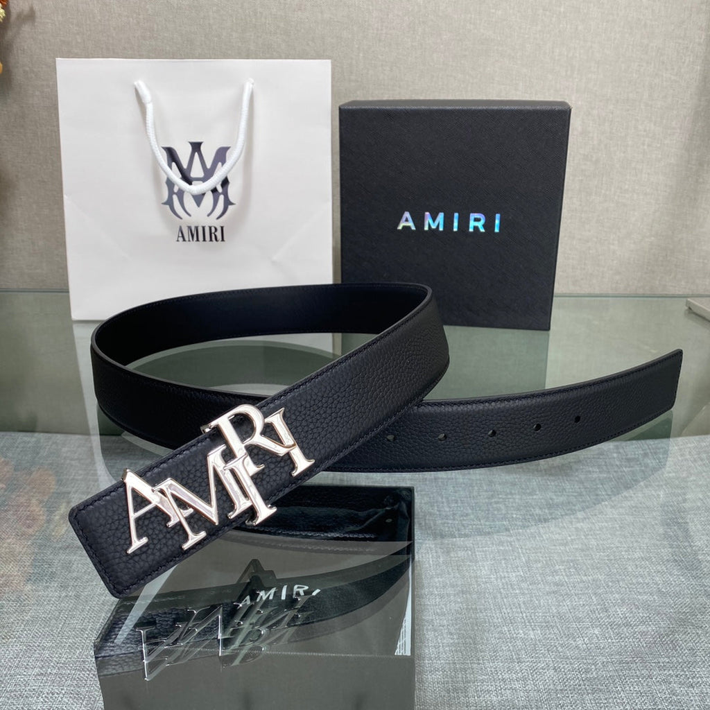 AURAmiri MA QUAD LEATHER 4CM BELT