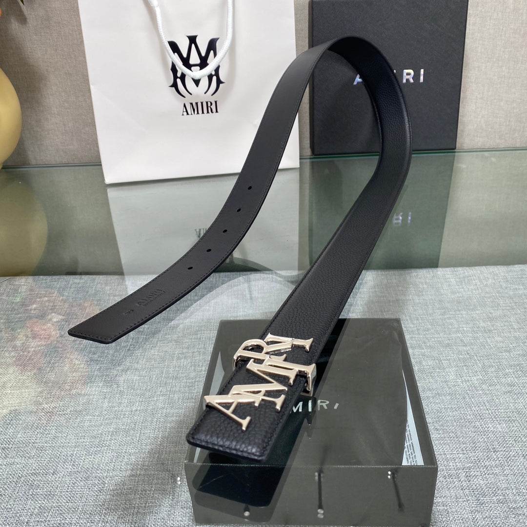 AURAmiri MA QUAD LEATHER 4CM BELT