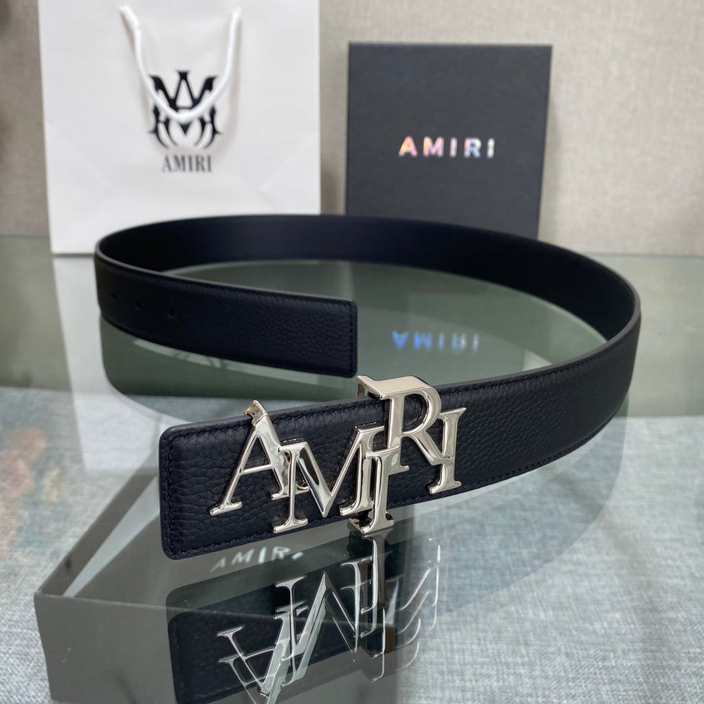 AURAmiri MA QUAD LEATHER 4CM BELT