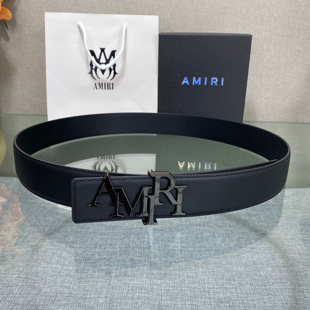 AURAmiri MA QUAD LEATHER 4CM BELT
