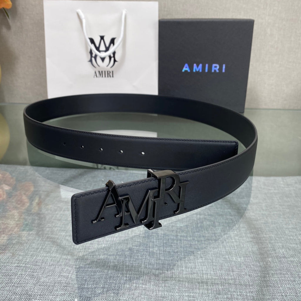 AURAmiri MA QUAD LEATHER 4CM BELT