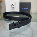 AURAmiri MA QUAD LEATHER 4CM BELT