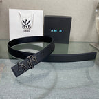 AURAmiri MA QUAD LEATHER 4CM BELT