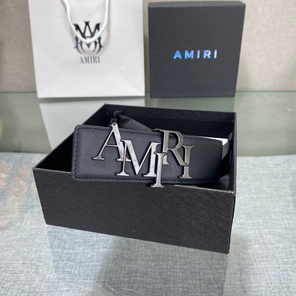 AURAmiri MA QUAD LEATHER 4CM BELT