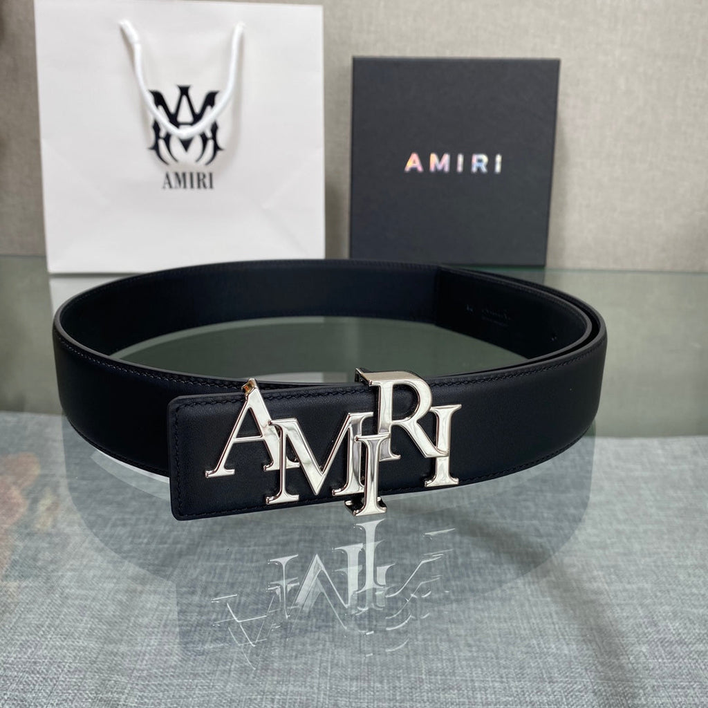 AURAmiri MA QUAD LEATHER 4CM BELT