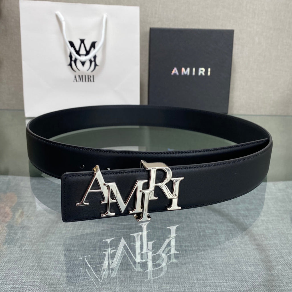 AURAmiri MA QUAD LEATHER 4CM BELT