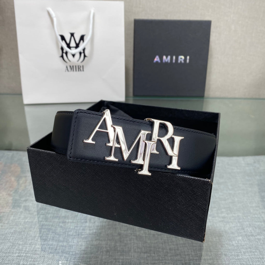 AURAmiri MA QUAD LEATHER 4CM BELT