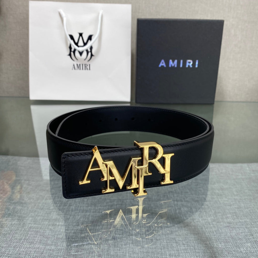 AURAmiri MA QUAD LEATHER 4CM BELT
